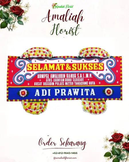 Papan Bunga Ucapan Selamat Purwareja